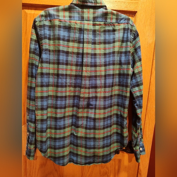 Ralph Lauren Men's M Green and Blue Plaid Button Down Shirt, Classic Fit - Picture 4 of 6